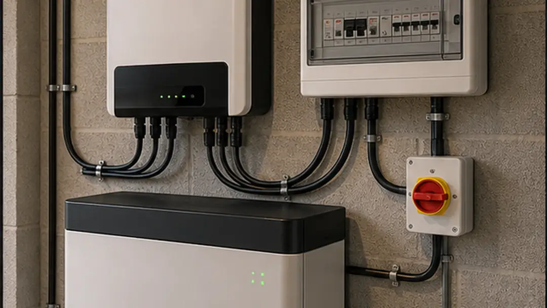 Illustrative battery storage installation work in Forfar