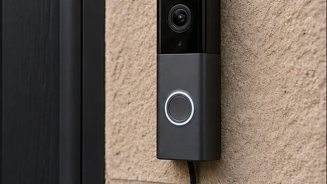 Illustrative video doorbell installation work in Forfar